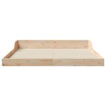 vidaXL Cadre de lit Marron 150 x 200 cm Bois massif en pin