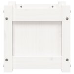 vidaXL Jardinière blanc 31x31x31 cm bois de pin massif