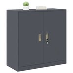 vidaXL Armoire de rangement Anthracite 90 x 40 x 90 cm Acier