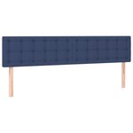 vidaXL Sommier à lattes de lit avec matelas Bleu 160x200 cm Tissu