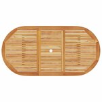 vidaXL Ensemble de salle à manger pour jardin Pliant 7 Pièces Marron