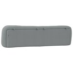 vidaXL Coussin de tête de lit Hvar gris clair 200 cm tissu
