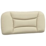 vidaXL Lit avec matelas Hvar crème 80x200 cm tissu