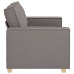 vidaXL Canapé 2 places Taupe 120 cm Tissu