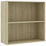 vidaXL Bibliothèque chêne sonoma 80x30x76 5 cm bois d'ingénierie