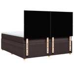 vidaXL Sommier à lattes de lit avec matelas Marron foncé 180x200 cm