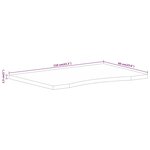 vidaXL Dessus de bureau avec courbe 110x60x2 5 cm manguier massif brut