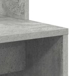 vidaXL Bureau Gris béton 78.5 x 37 x 154.5 cm Bois d'ingénierie