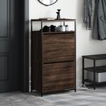 vidaXL Armoire à chaussures chêne marron 60x34x112cm bois d'ingénierie