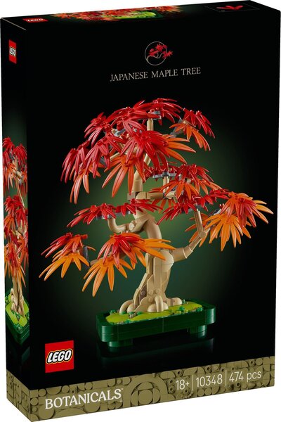 LEGO Icons - Bonsaï d'érable rouge du Japon - Kit de Construction 10348 pour Adultes