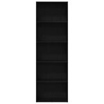 vidaXL Bibliothèque chêne noir 60x30x189 cm bois d'ingénierie