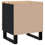 vidaXL Tables de chevet 2 Pièces 40x33x46 cm Bois de manguier solide