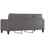 vidaXL Canapé à 3 places Gris 180 cm Similicuir