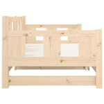 vidaXL Lit coulissant Bois de pin solide 2x(90x190) cm