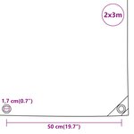vidaXL Bâche anthracite 2x3 m 650 g/m²