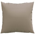 vidaXL Coussins de canapé lot de 4 taupe 50x50 cm tissu