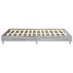 vidaXL Cadre de lit sans matelas sonoma gris 140x200 cm
