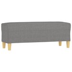 vidaXL Banc Gris foncé 100x35x41 cm Tissu