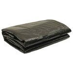 vidaXL Couverture de piscine Noir 381 cm PE