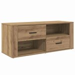 vidaXL Meuble TV Chêne artisanal 100 x 35 x 40 cm Bois d'ingénierie