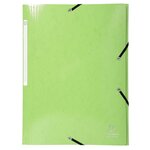 Chemise à élastique 3 Rabats IDERAMA Maxi Capacité Carte 600g pelliculée Coloris Aléatoire EXACOMPTA