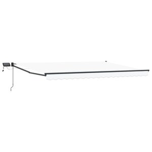 vidaXL Store rétractable manuel avec LEDs 4 5 × 3 m
