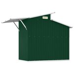 vidaXL Abri de Jardin Vert 270x130x208 5 cm Acier Galvanisé