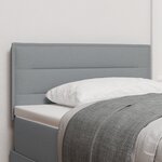 Tête de lit vidaXL Design Lignes Gris clair 100 cm Tissu