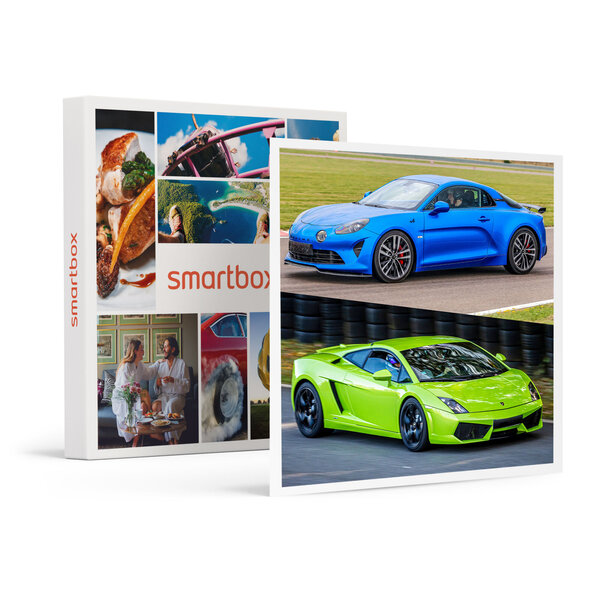 SMARTBOX - Coffret Cadeau Stage de pilotage multivolant : 2 tours en Alpine et 2 tours en Lamborghini Gallardo sur le circuit de La Ferté-Gaucher -  Sport & Aventure