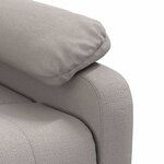 vidaXL Fauteuil inclinable Taupe Tissu