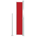 vidaXL Auvent latéral rétractable de patio 170x300 cm Rouge