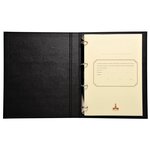 Reliure Standard Avec Recharge 297x210 Livre D'inventaire 100 Feuillets Foliotés 80g + Garde - Noir - Le Dauphin