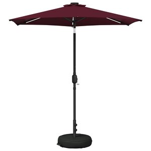 vidaXL Parasol de jardin avec lumières LED et base 230 x 230 cm