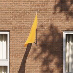 vidaXL Porte-drapeau pour 1 drapeau - À fixer au mur  en acier noir