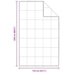 vidaXL Duvet d'hiver Blanc 135 x 220 cm Plume