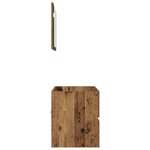 vidaXL Ensemble meuble salle de bain 2 pièces Bois ancien Bois d'ingénierie
