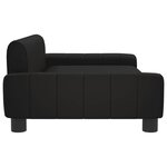 vidaXL Canapé pour enfants noir 90x53x30 cm similicuir