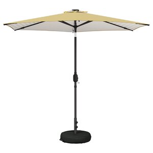 vidaXL Parasol de jardin avec lumières LED et base 270 x 270 cm