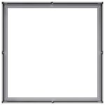 vidaXL Jardinière 100x100x30 cm acier galvanisé