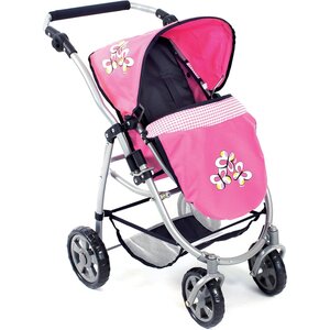 Bayer Chic 2000 637-46 - La poussette pour poupée combinée 3 en 1 EMOTION - ALL IN- - Marine et rose