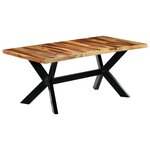 vidaXL Table à manger 180x90x75 cm Bois massif