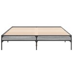 vidaXL Cadre de lit sans matelas sonoma gris 140x200 cm