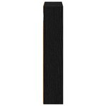 vidaXL Armoire murale de salle de bain Chêne Noir 30 x 10 x 50 cm