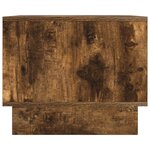 vidaXL Table basse Chêne fumé 90 x 50 x 40 cm Bois d'ingénierie