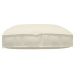 vidaXL Coussin pour assise de palette Crème 80 x 80 x 12 cm