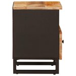 vidaXL Armoire de lit avec tiroir 2 Pièces Marron 40 x 33 x 46 cm