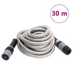 vidaXL Tuyau d'arrosage buse de pulvérisation argenté 0 6" 30 m inox