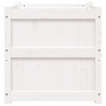 vidaXL Jardinières 2 Pièces blanc bois de pin massif