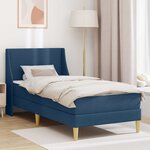 vidaXL Cadre de lit avec matelas avec tête de lit Polyester