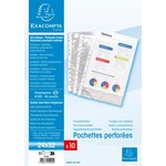 Sachets 10 poch perf 32x24cm EXACOMPTA